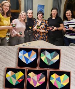 Atelier de Pictat Inimi Geometrice