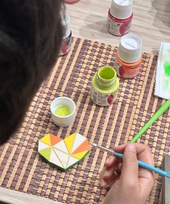 Atelier de Pictat Inimi Geometrice