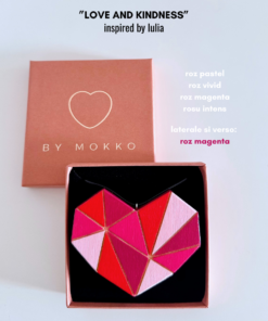 Colier Inima Geometrica - Love And Kindness